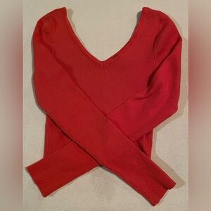 Forever 21 Cherry red long sleeve